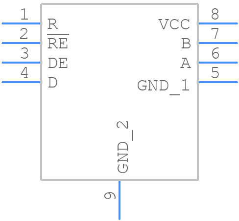 SN55HVD75DRBREP - Texas Instruments - PCB symbol