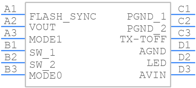 TPS61055YZGR - Texas Instruments - PCB symbol