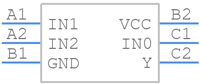 SN74LVC1G98YZPR - Texas Instruments - PCB symbol