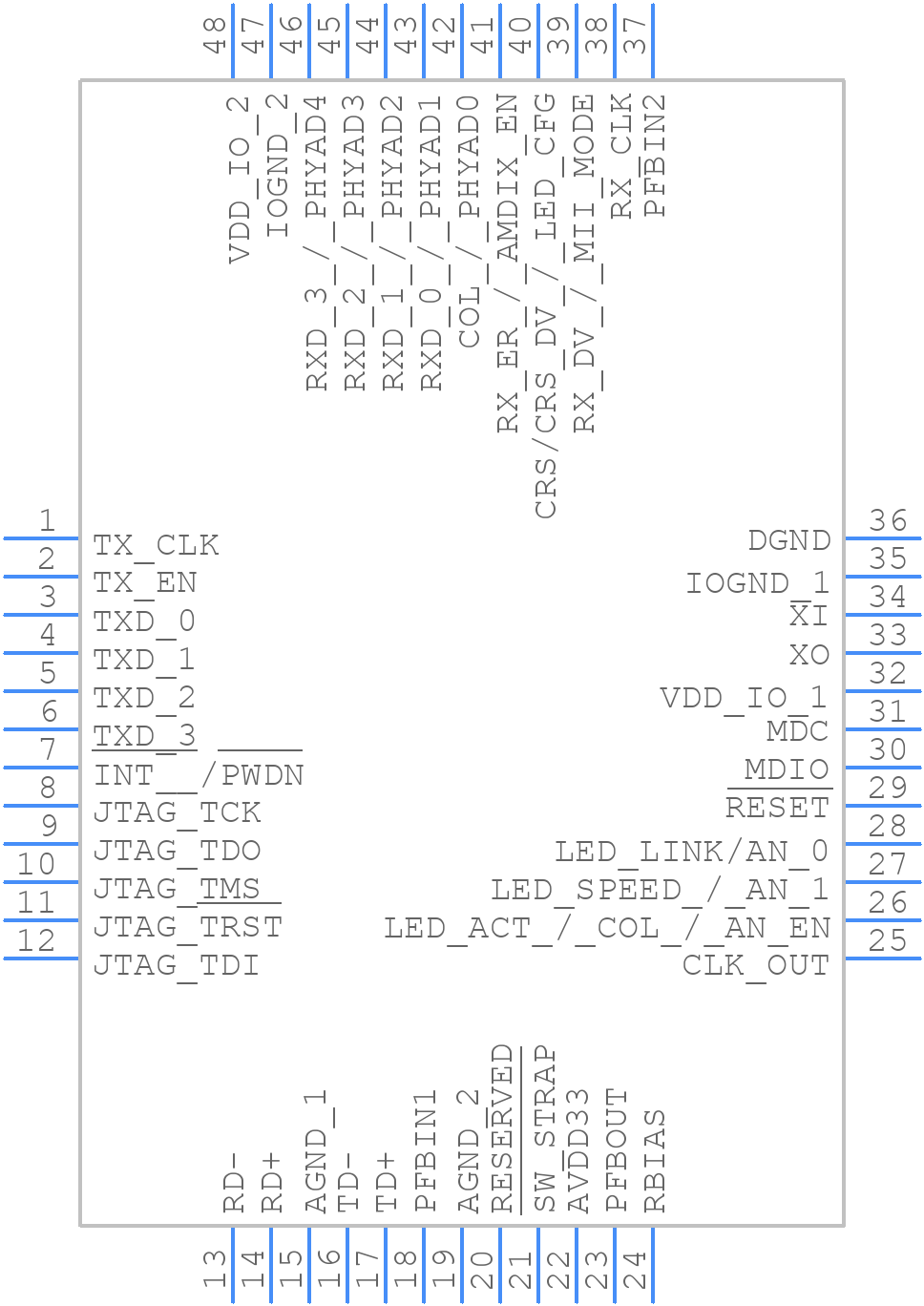 TLK111PTR - Texas Instruments - PCB symbol