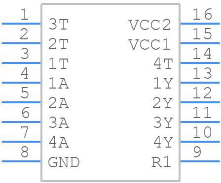 SN75154NSR - Texas Instruments - PCB symbol
