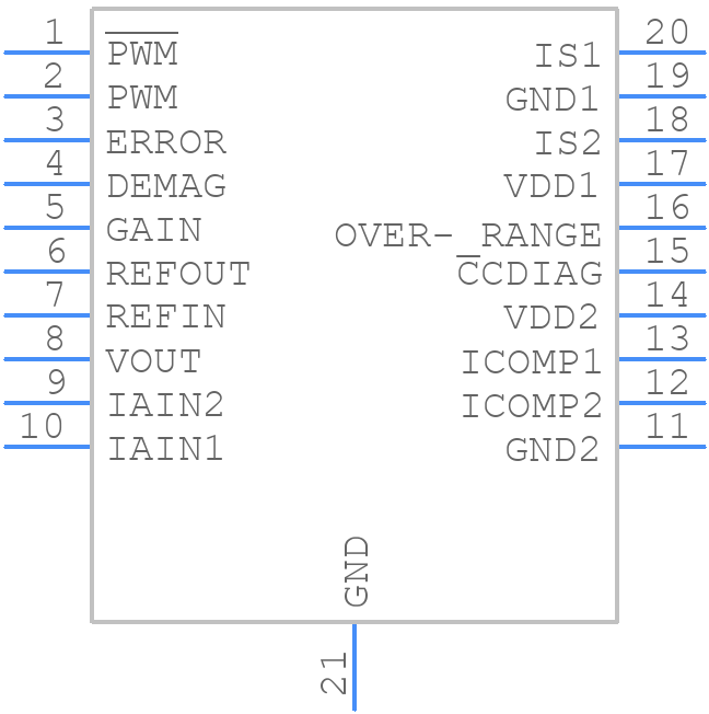 DRV401AMDWPREP - Texas Instruments - PCB symbol