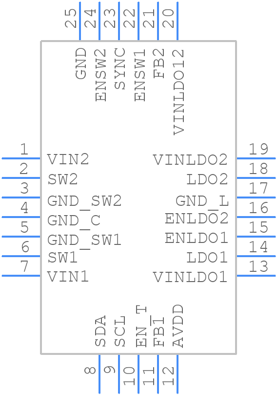 LP3906SQ-FXPI/NOPB - Texas Instruments - PCB symbol