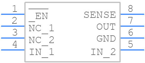 TPS7425D - Texas Instruments - PCB symbol