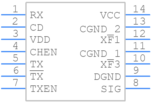 SN65HVD61D - Texas Instruments - PCB symbol