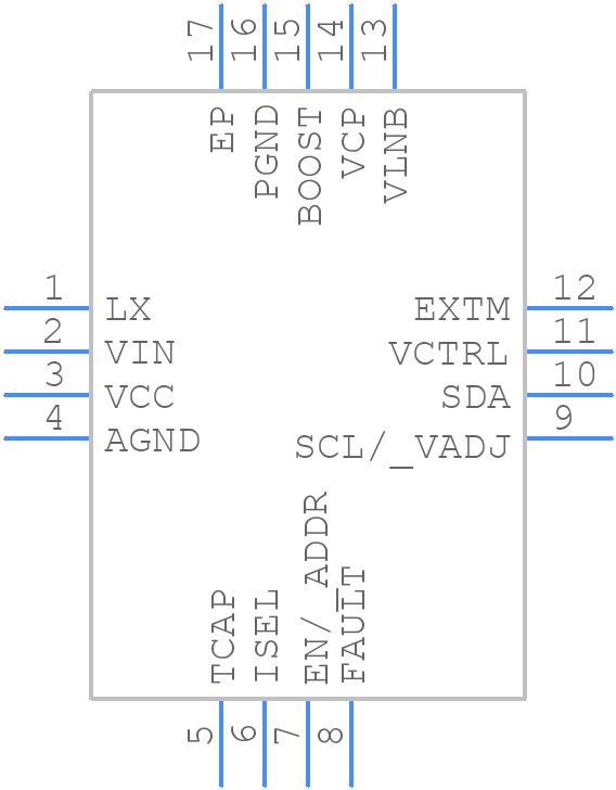 TPS65233-1RTER - Texas Instruments - PCB symbol