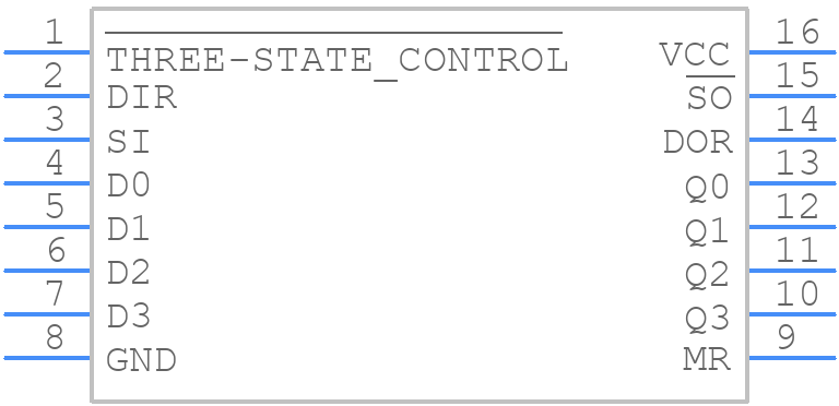 CD74HC40105E - Texas Instruments - PCB symbol
