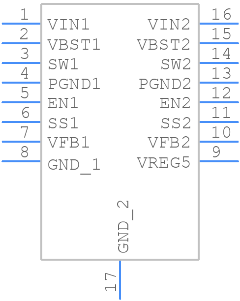 TPS54395PWPR - Texas Instruments - PCB symbol