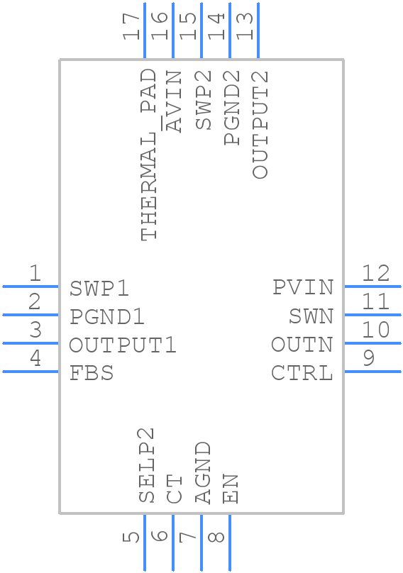 TPS65632RTER - Texas Instruments - PCB symbol