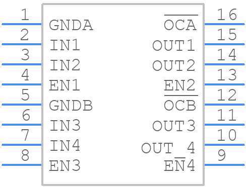 TPS2087D - Texas Instruments - PCB symbol