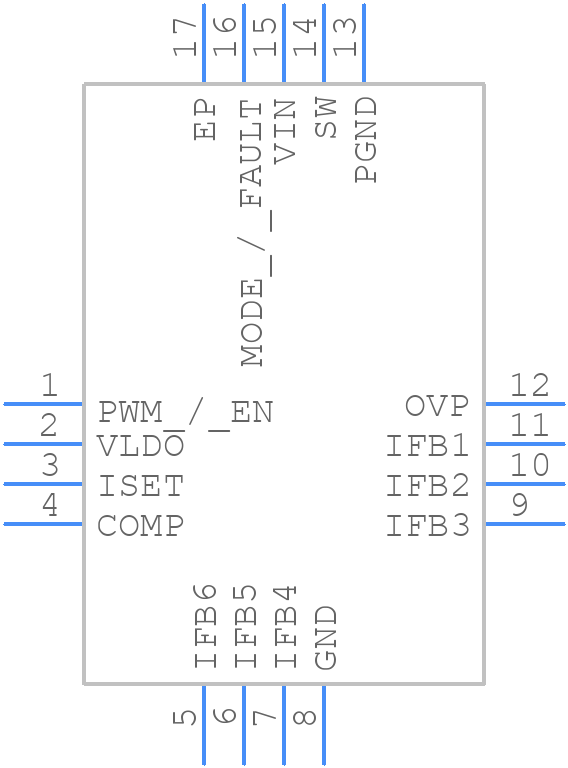 TPS61176RTER - Texas Instruments - PCB symbol
