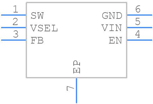 TPS62273DRVR - Texas Instruments - PCB symbol