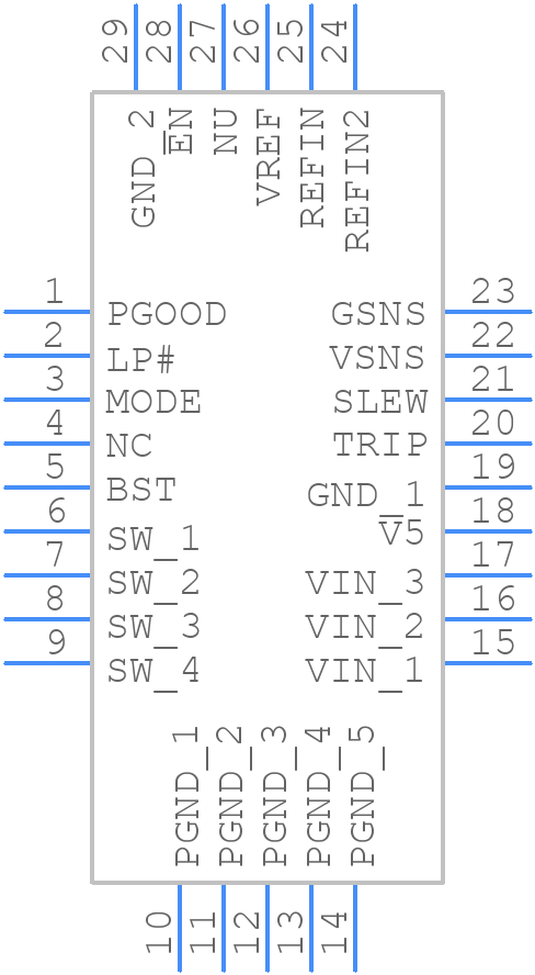 TPS51367RVET - Texas Instruments - PCB symbol