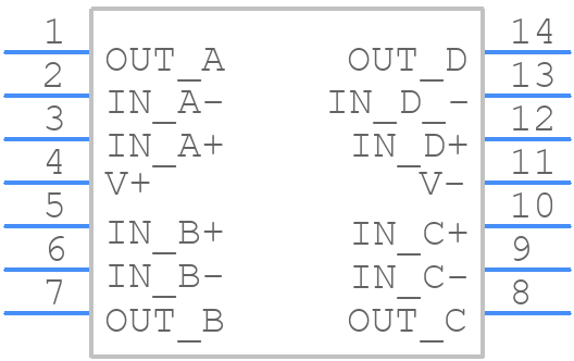 LMV774MTX/NOPB - Texas Instruments - PCB symbol