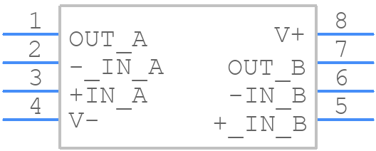 OPA2314AIDGKR - Texas Instruments - PCB symbol