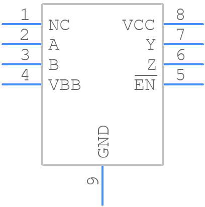 SN65LVP20DRFT - Texas Instruments - PCB symbol