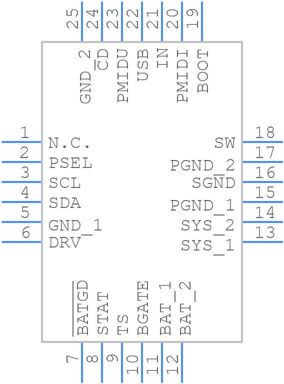 BQ24161RGET - Texas Instruments - PCB symbol