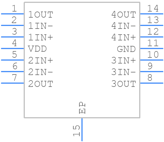 TLV2474CPWPR - Texas Instruments - PCB symbol