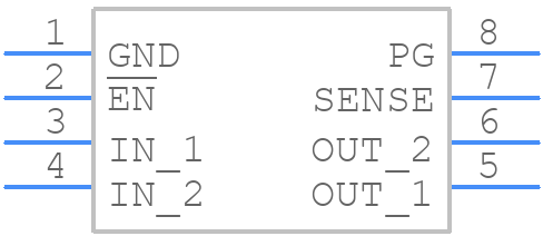 TPS7150QP - Texas Instruments - PCB symbol