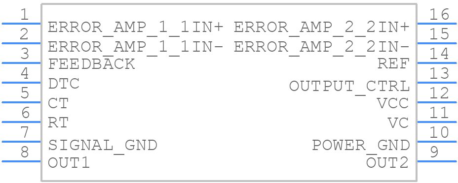 TL598CDR - Texas Instruments - PCB symbol