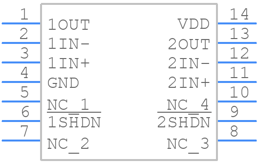 TLV2773IDR - Texas Instruments - PCB symbol