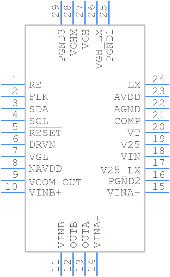 TPS65640RHRR - Texas Instruments - PCB symbol