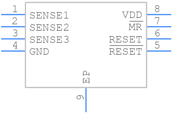 TPS3307-33MDGNREP - Texas Instruments - PCB symbol