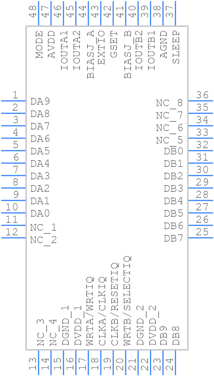 DAC5652AIPFB - Texas Instruments - PCB symbol