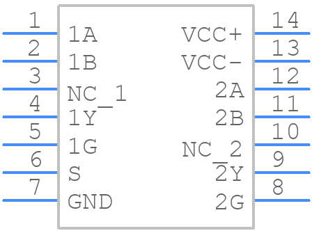 SN75207BN - Texas Instruments - PCB symbol