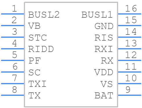 TSS721ADR - Texas Instruments - PCB symbol
