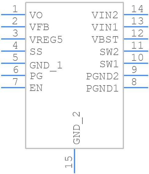 TPS54429PWPR - Texas Instruments - PCB symbol