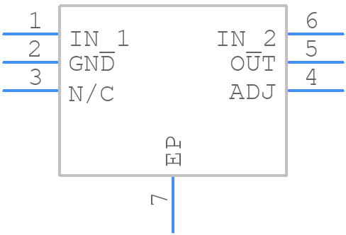 LP38691SDX-ADJ/NOPB - Texas Instruments - PCB symbol