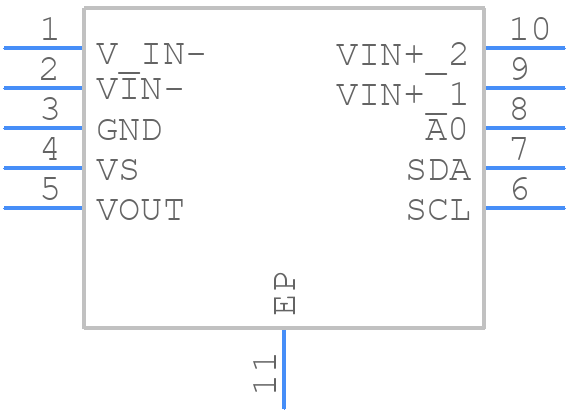 INA223AIDSKT - Texas Instruments - PCB symbol