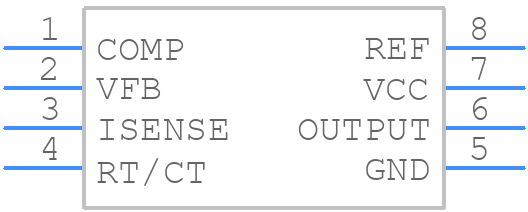 TL3843DR-8 - Texas Instruments - PCB symbol