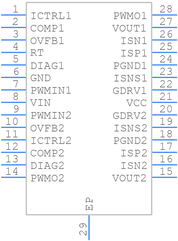 TPS92602QPWPRQ1 - Texas Instruments - PCB symbol