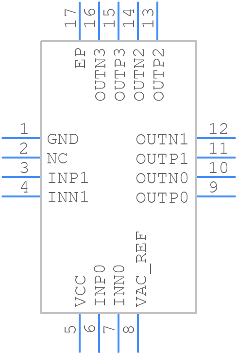 CDCLVP2102RGTT - Texas Instruments - PCB symbol