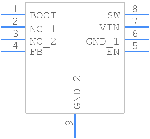 LM22675QMRE-ADJ/NOPB - Texas Instruments - PCB symbol