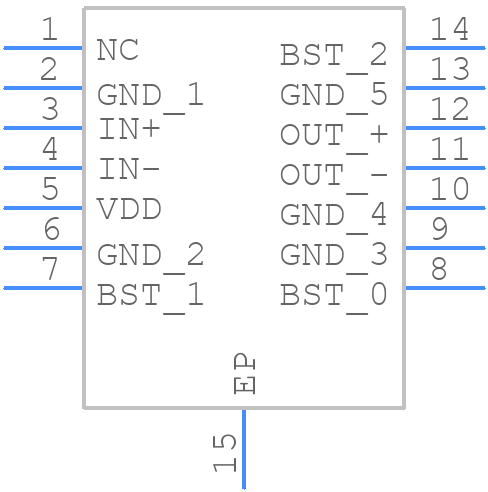 DS64EV100SD/NOPB - Texas Instruments - PCB symbol