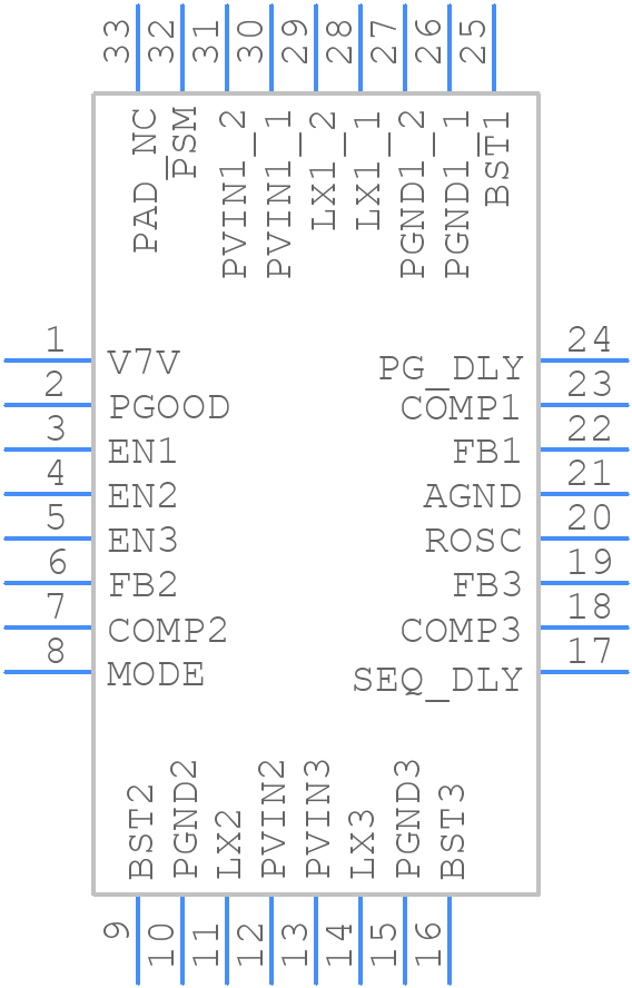 TPS65265RHBT - Texas Instruments - PCB symbol