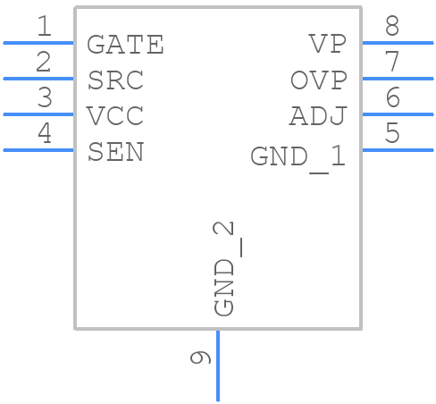 TPS92561DGNR - Texas Instruments - PCB symbol