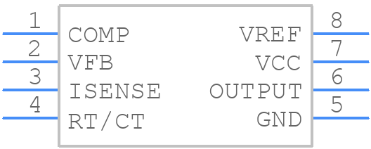 UC2845AQD8R - Texas Instruments - PCB symbol