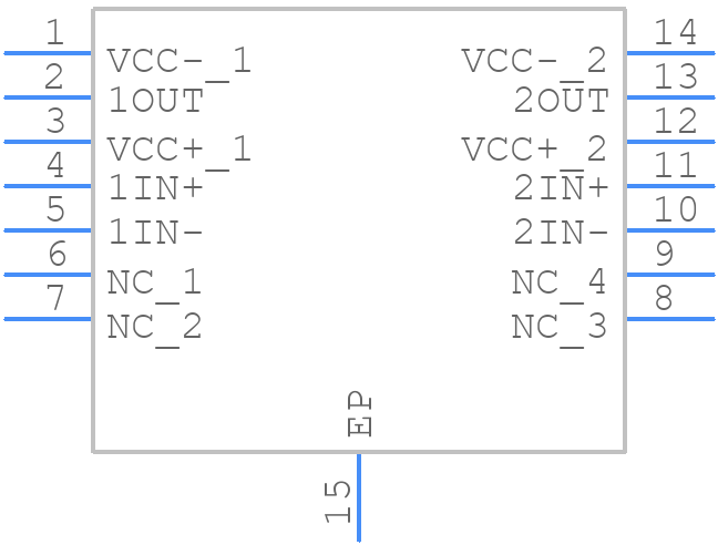 THS6022CPWP - Texas Instruments - PCB symbol