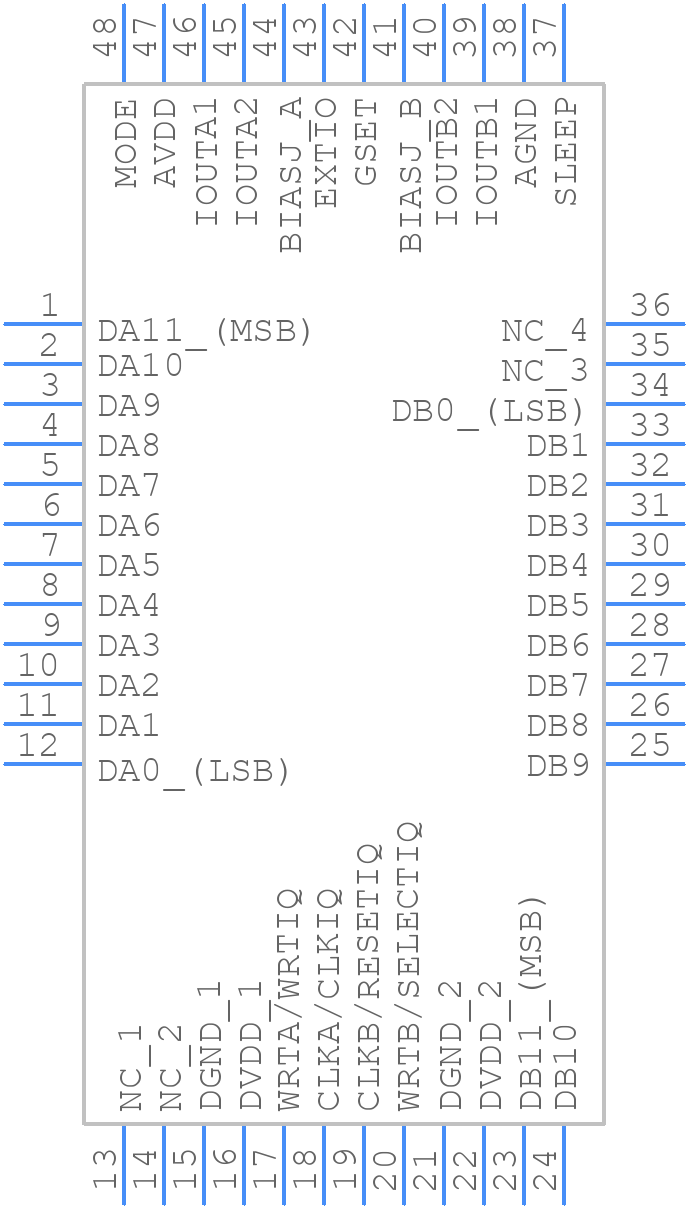 DAC5662IPFB - Texas Instruments - PCB symbol