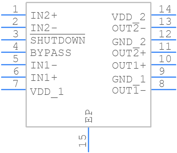 LM4928SD/NOPB - Texas Instruments - PCB symbol