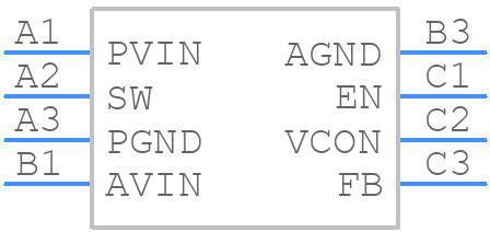 TPS62700YZFR - Texas Instruments - PCB symbol