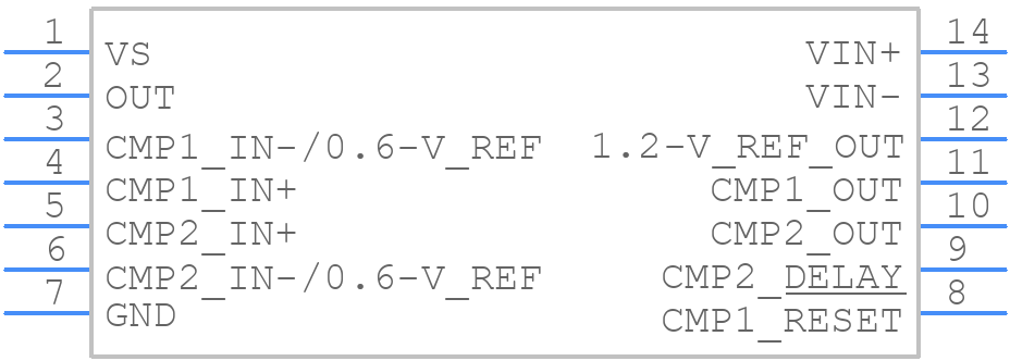 INA203AQPWRQ1 - Texas Instruments - PCB symbol