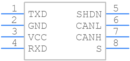 TCAN330DCNT - Texas Instruments - PCB symbol