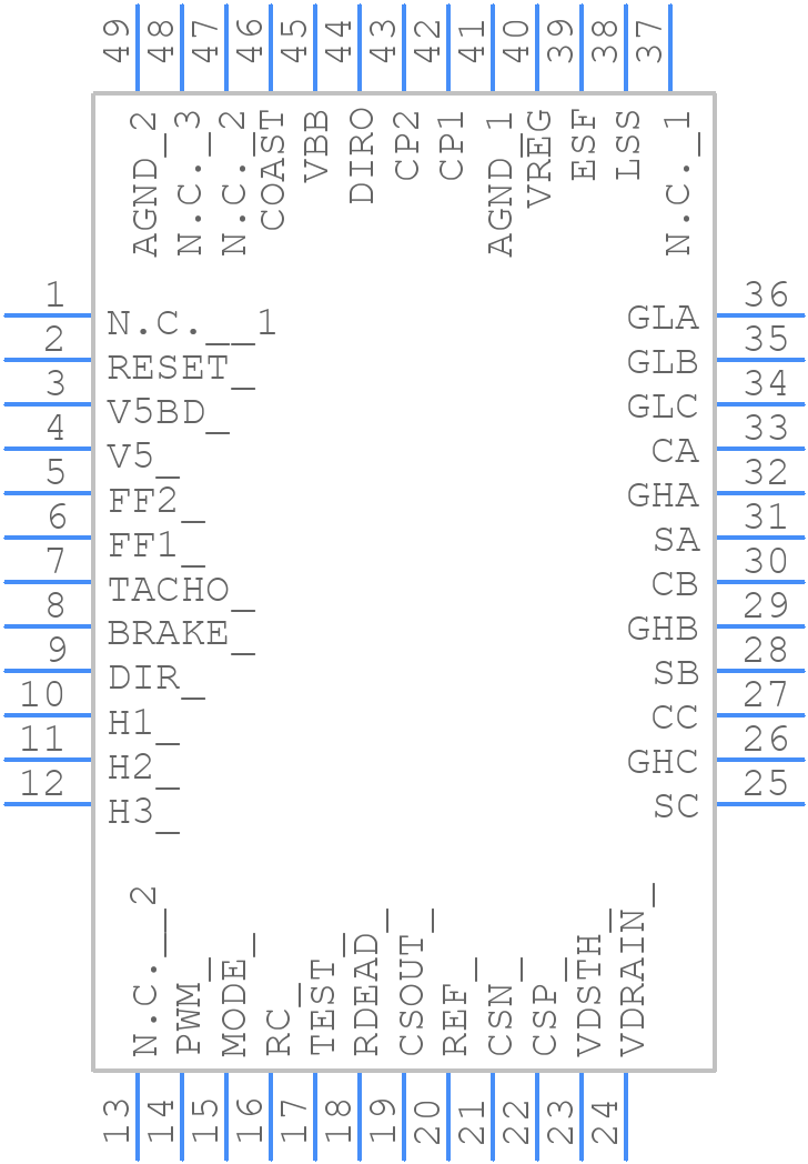 A3930KJPTR-T - Allegro Microsystems - PCB symbol