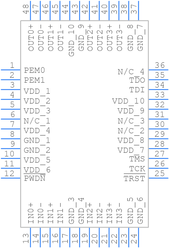 SCAN90004TVS/NOPB - Texas Instruments - PCB symbol