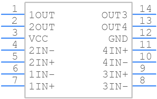 LM2901VQDR - Texas Instruments - PCB symbol